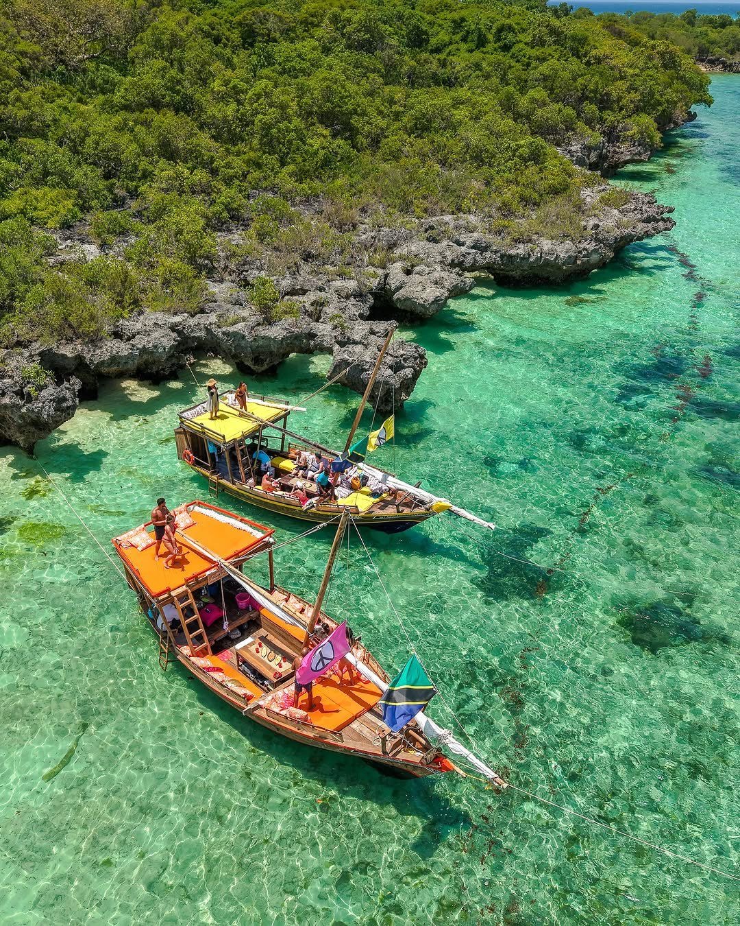 Dhows on the reef