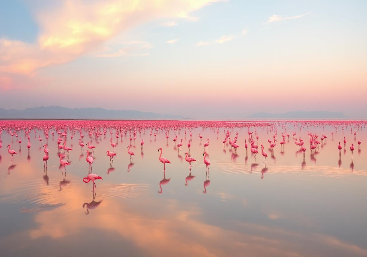 Lake Natron Flamingos